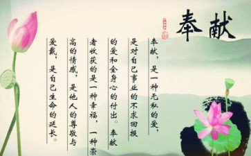 教师奉献奖事迹6篇