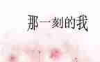 那一刻我的作文8篇