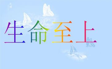 生命至上安全的演讲稿5篇