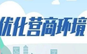 学营商环境心得体会8篇