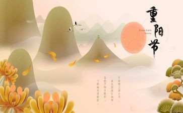 重阳节敬老活动策划方案8篇